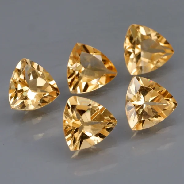 5.15 karátos topáz szett pezsgő szín 7 x 7 mm - Image 2