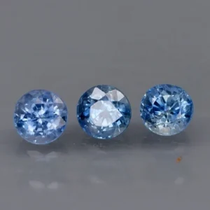 1.20 karátos zafír szett kék 4 mm