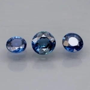1.20 karátos zafír szett kék 4.2 - 4.7 mm