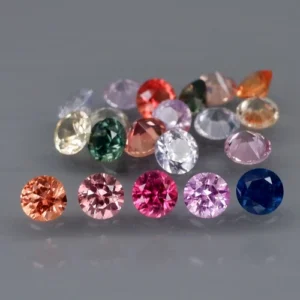 2.00 karátos zafír szett színes 2.7 - 2.8 mm