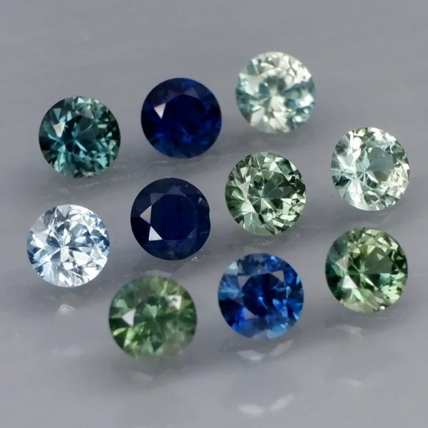 2.26 karátos zafír szett színes 3.5 mm - Image 2