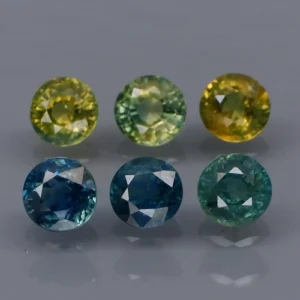 2.70 karátos zafír szett színes 4.2 - 4.4 mm