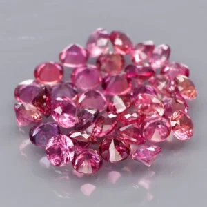 4.08 karátos zafír szett rózsaszínű 2.5 - 2.8 mm