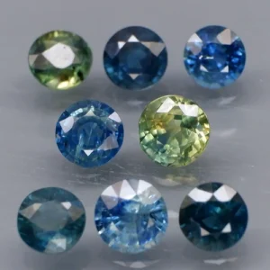 4.13 karátos zafír szett színes 4.5 4.8 mm