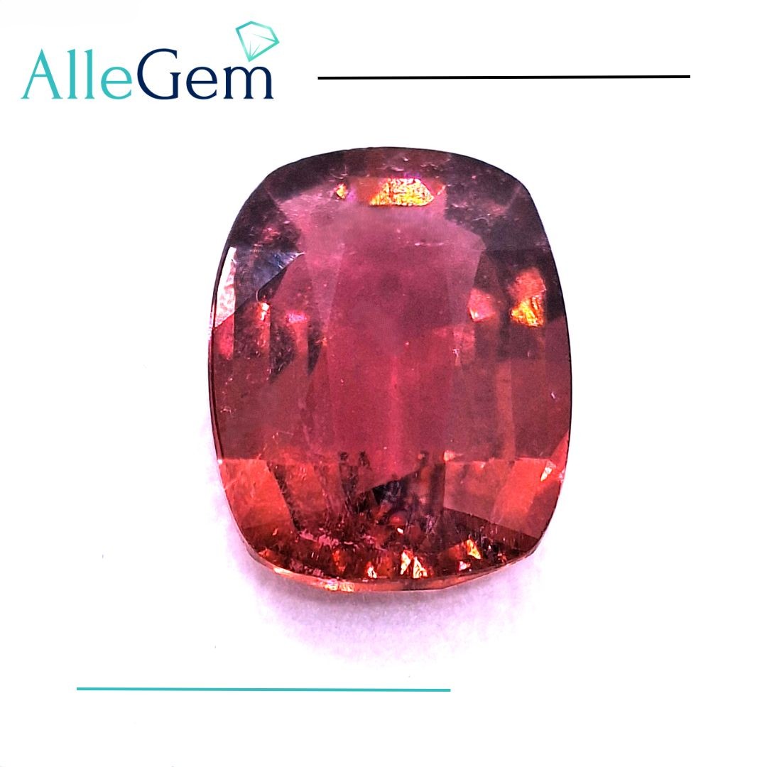 10.2 karátos párna forma prémium természetes rubellit turmalin drágakő Afganisztánból - Image 3