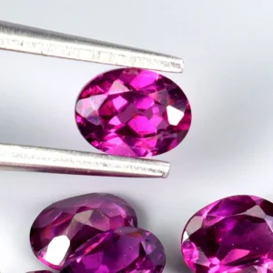 4.26 karátos rodolit-gránát drágakő szett 5 x 3.7 mm