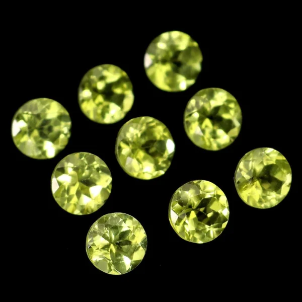 4.54 karátos peridot drágakő szett 5 mm - Image 2
