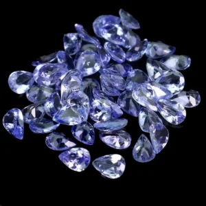 5.17 karátos tanzanit drágakő szett 4 x 2.5 mm