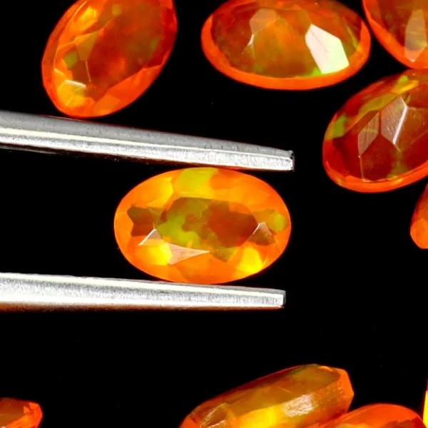 4.22 karátos tűzopál drágakő szett 6 x 4 mm - Image 3