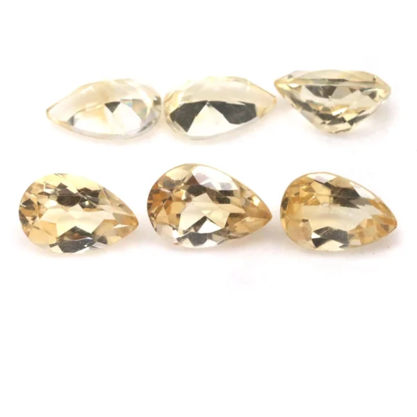 18.47 karátos citrin drágakő szett 12 x 8 mm