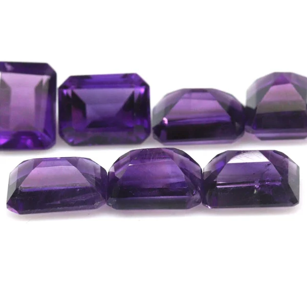 16.46 karátos ametiszt drágakő szett 7 x 8 - 9 x 7 mm - Image 3
