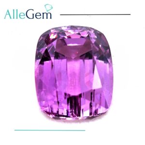 26.05 karátos párna formájú vegyes csiszolású prémium természetes hihetetlenül ritka mély lilás rózsaszín (deep pink) kunzit Afganisztánból